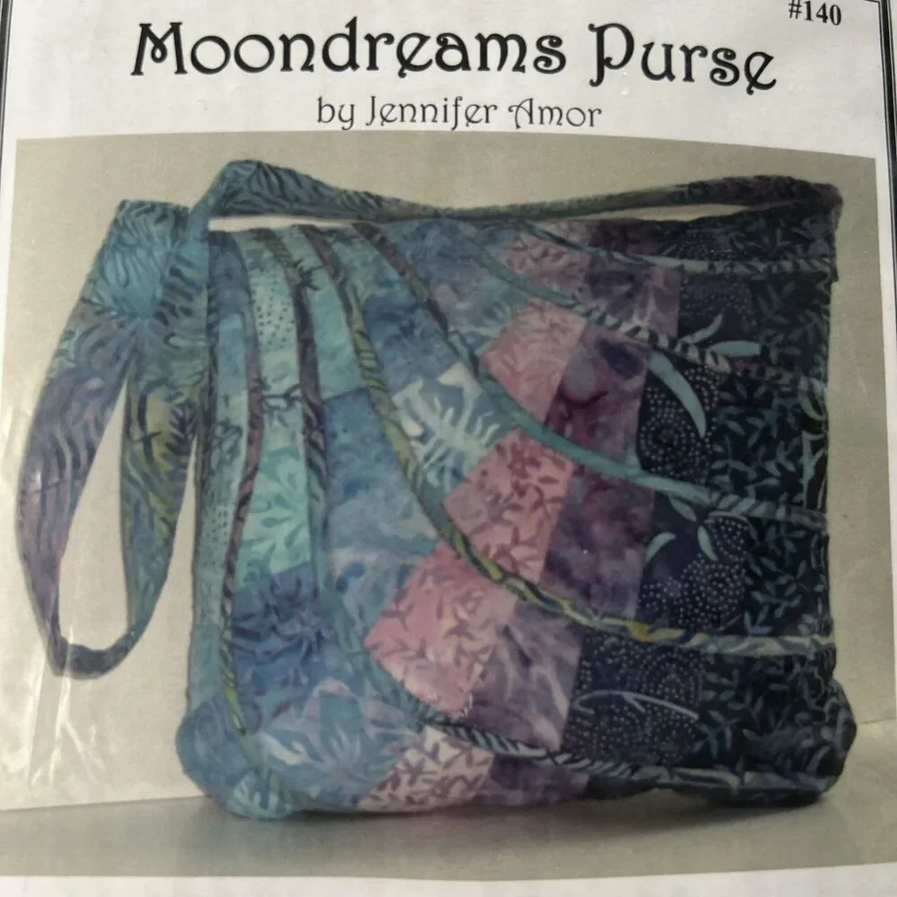 Jennifer Amor Moondreams Purse Pattern & Batik Fabric Bag Making Sewing Kit